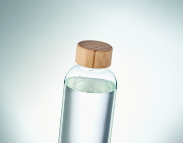 Logotrade promotional merchandise photo of: Glass bottle 650ml bamboo lid