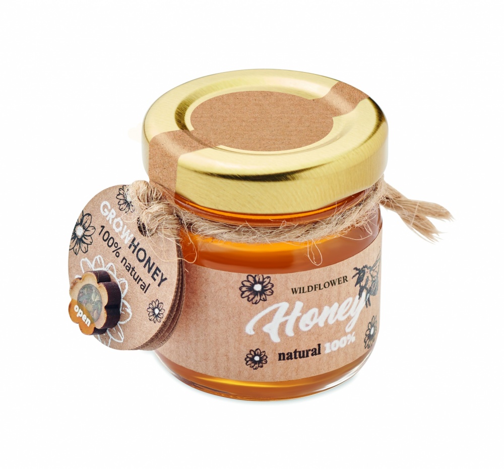 Logo trade promotional giveaways picture of: Wildflower honey jar 50 gr