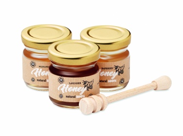Logo trade business gift photo of: Set of 3 wildflower honey