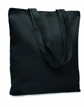 Logo trade promotional giveaways image of: 270 gr/m² Canvas shopping bag