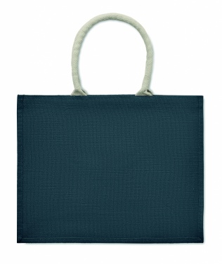 Logo trade promotional gifts image of: Jute bag with cotton handle