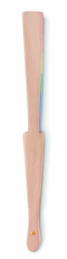 Logo trade promotional products picture of: Rainbow wooden hand fan