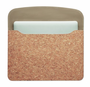 Logo trade promotional gift photo of: Cork laptop bag magnetic flap