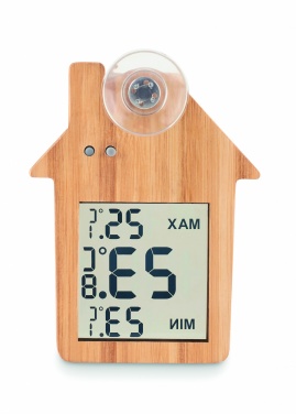 Logotrade promotional product image of: Bamboo weather station HISA