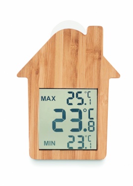 Logo trade corporate gifts picture of: Bamboo weather station HISA
