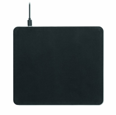 Logo trade promotional gifts picture of: Cork mouse mat charger 15W