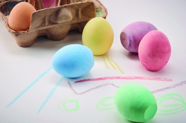 Logo trade promotional items picture of: 6 chalk eggs in box