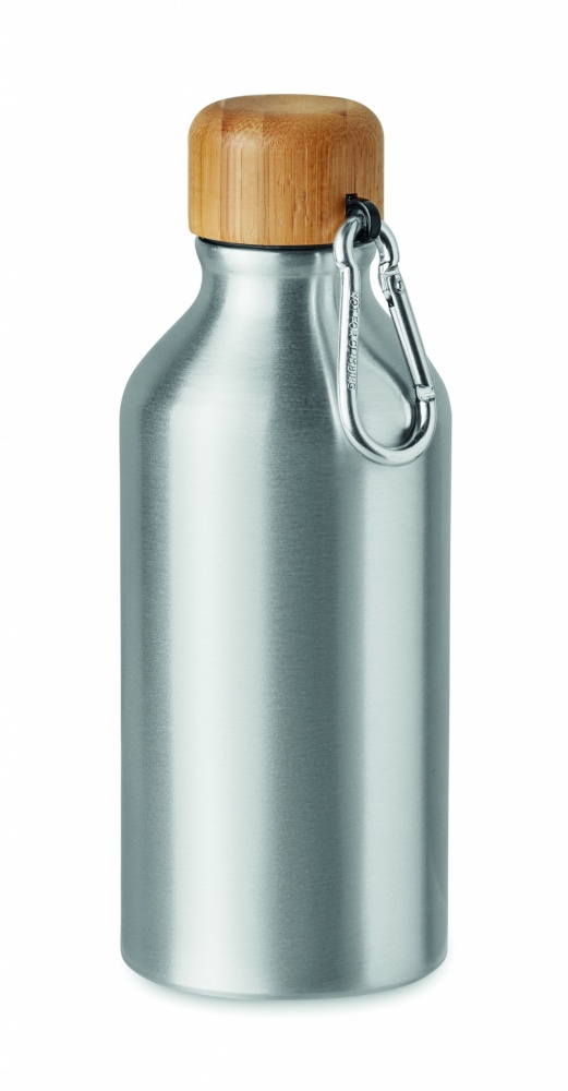 Logo trade promotional items image of: Aluminium bottle 400 ml