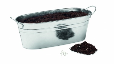 Logotrade promotional item picture of: Zinc tub with 3 herbs seeds