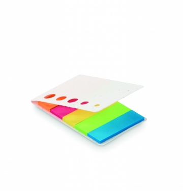 Logo trade promotional items picture of: Seed paper page markers pad