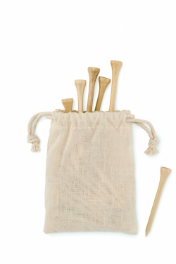 Logo trade advertising products picture of: 20 bamboo golf tees set