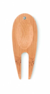 Logo trade promotional merchandise image of: Bamboo golf divot tool