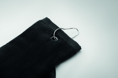Logo trade promotional merchandise image of: Cotton golf towel with hanger