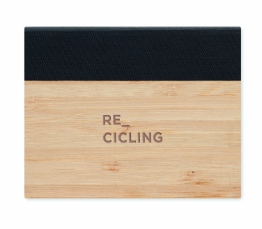 Logo trade promotional merchandise image of: Bamboo sticky note memo pad