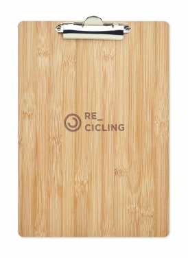 Logo trade promotional merchandise photo of: A4 bamboo clipboard