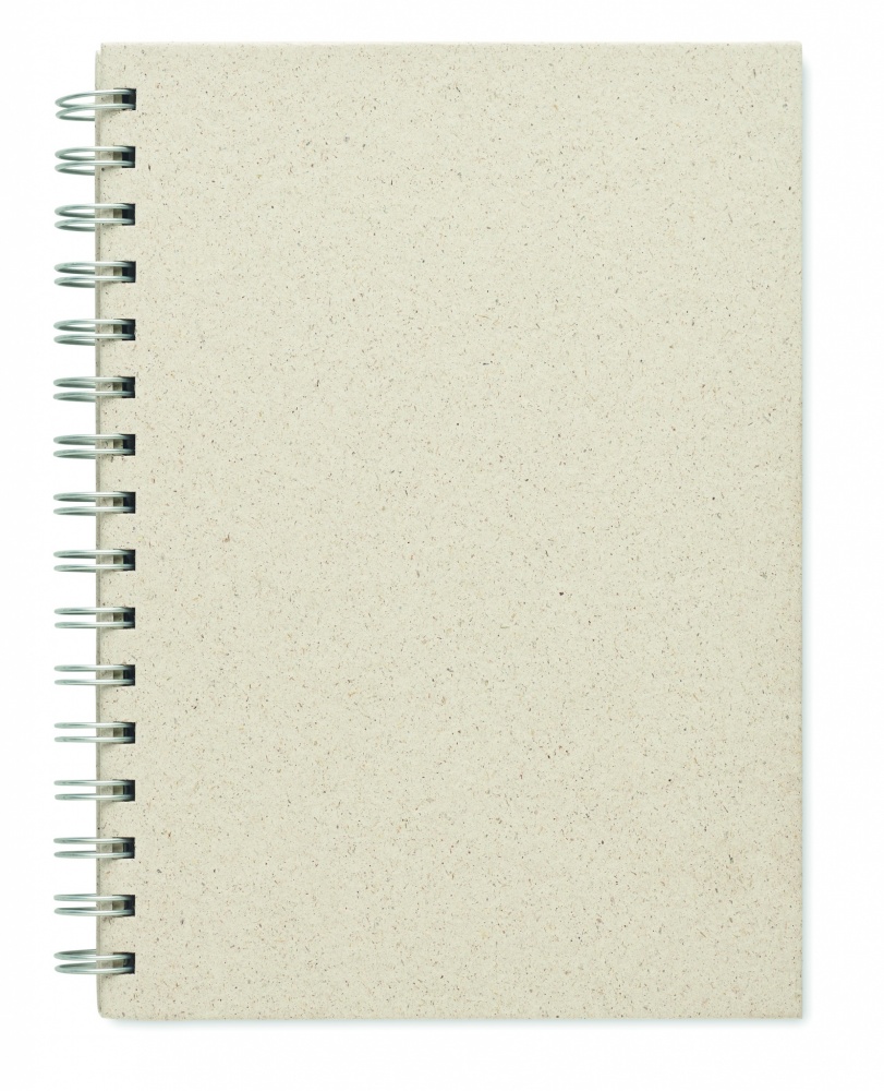 Logotrade promotional product image of: A5 grass notebook 80 lined
