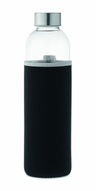 Logo trade corporate gifts image of: Glass bottle in pouch 750ml