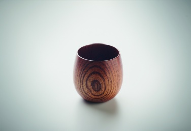 Logo trade corporate gifts picture of: Oak wooden mug 250 ml