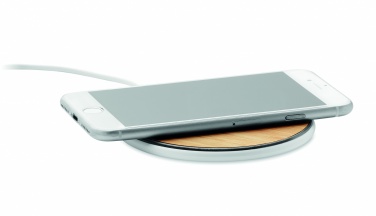 Logotrade corporate gift picture of: Bamboo wireless charger 10W