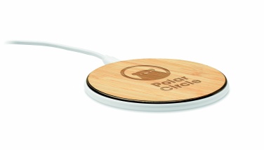 Logotrade promotional product image of: Bamboo wireless charger 10W