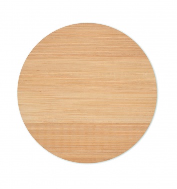Logo trade promotional items picture of: Bamboo round coaster
