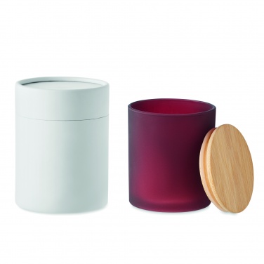 Logo trade promotional merchandise photo of: Plant based wax candle 280 gr