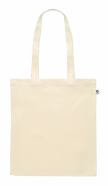 Logo trade promotional merchandise image of: Organic cotton shopping bag