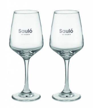 Logo trade corporate gifts picture of: Set of 2 wine glasses