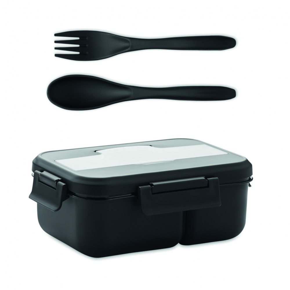 Logotrade promotional item image of: Lunch box with cutlery in PP