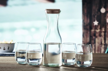 Logo trade corporate gift photo of: Recycled glass carafe 1L