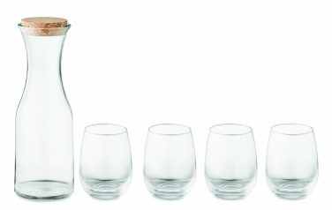 Logo trade promotional item photo of: Set of recycled glass drink