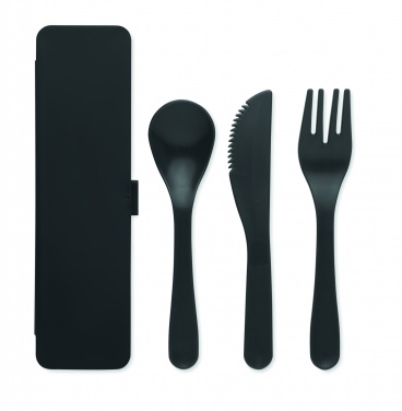 Logotrade corporate gift picture of: Cutlery set recycled PP