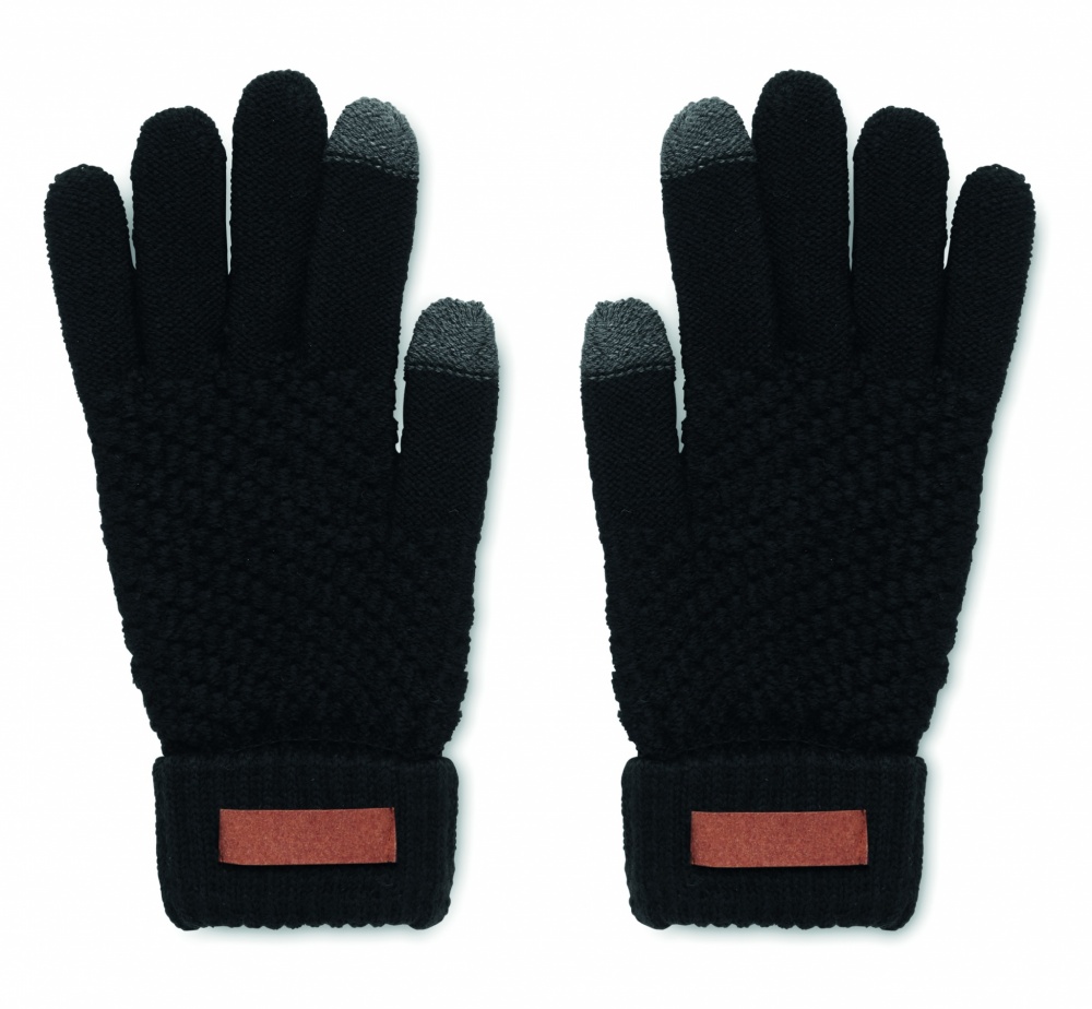 Logo trade promotional products picture of: Rpet tactile gloves