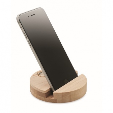 Logo trade promotional products picture of: Birch Wood phone stand