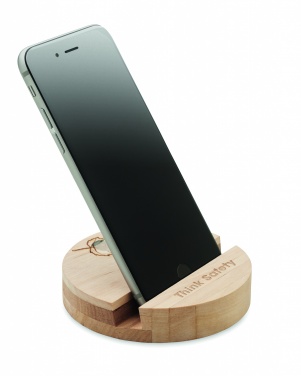 Logotrade promotional product image of: Birch Wood phone stand