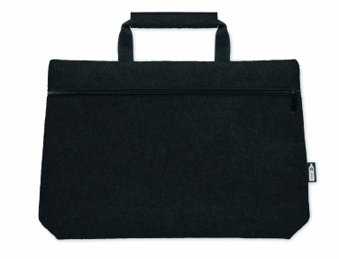Logo trade corporate gifts picture of: RPET felt zippered laptop bag