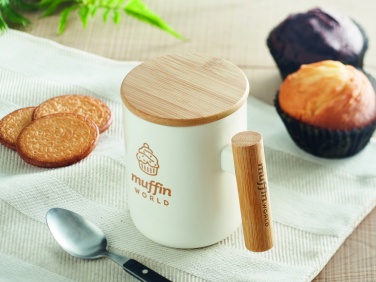 Logotrade promotional gifts photo of: Porcelain mug with lid 380 ml