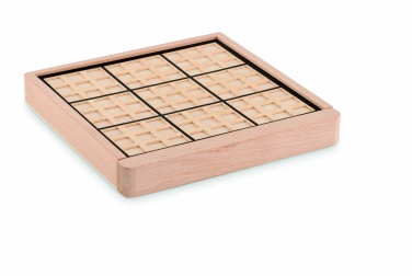 Logo trade promotional merchandise image of: Wooden sudoku board game
