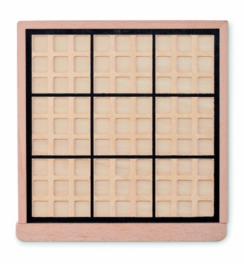 Logo trade promotional giveaways image of: Wooden sudoku board game
