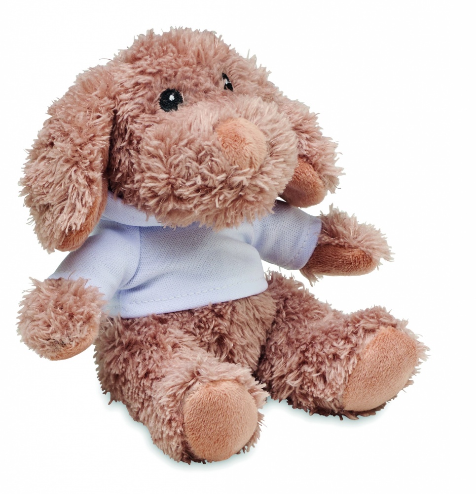 Logo trade promotional merchandise photo of: Dog plush wearing a hoodie