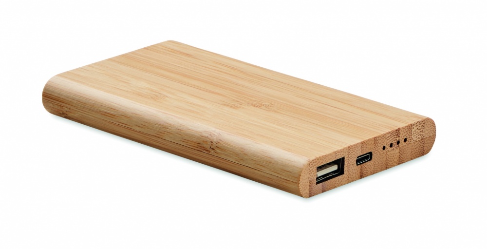 Logotrade business gifts photo of: 4000 mAh Bamboo power bank