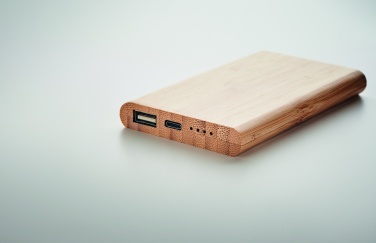 Logotrade advertising product image of: 4000 mAh Bamboo power bank