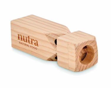 Logotrade promotional product picture of: Wooden train whistle