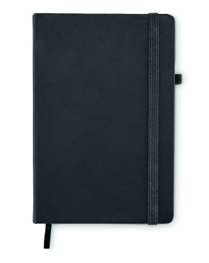 Logo trade promotional giveaways image of: Recycled Leather A5 notebook