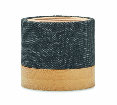 Logotrade promotional product picture of: Bamboo RPET wireless speaker