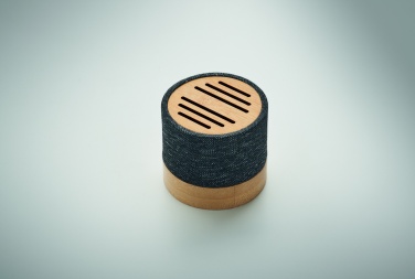 Logo trade promotional gifts image of: Bamboo RPET wireless speaker
