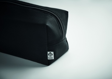Logotrade promotional gift picture of: Canvas cosmetic bag 220 gr/m²