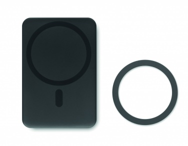 Logo trade promotional gifts image of: Magnetic wireless charger 15W powerbank 5000 mAh