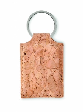Logotrade promotional merchandise picture of: Rectangular cork key ring Imatra