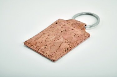 Logotrade promotional item picture of: Rectangular cork key ring Imatra